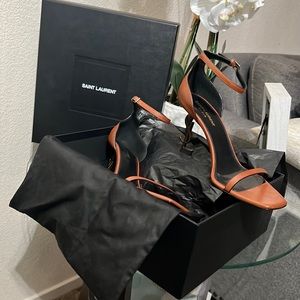 Size 40 YSL DWETT sandal. Only worn for 4 minutes total. No longer my size.